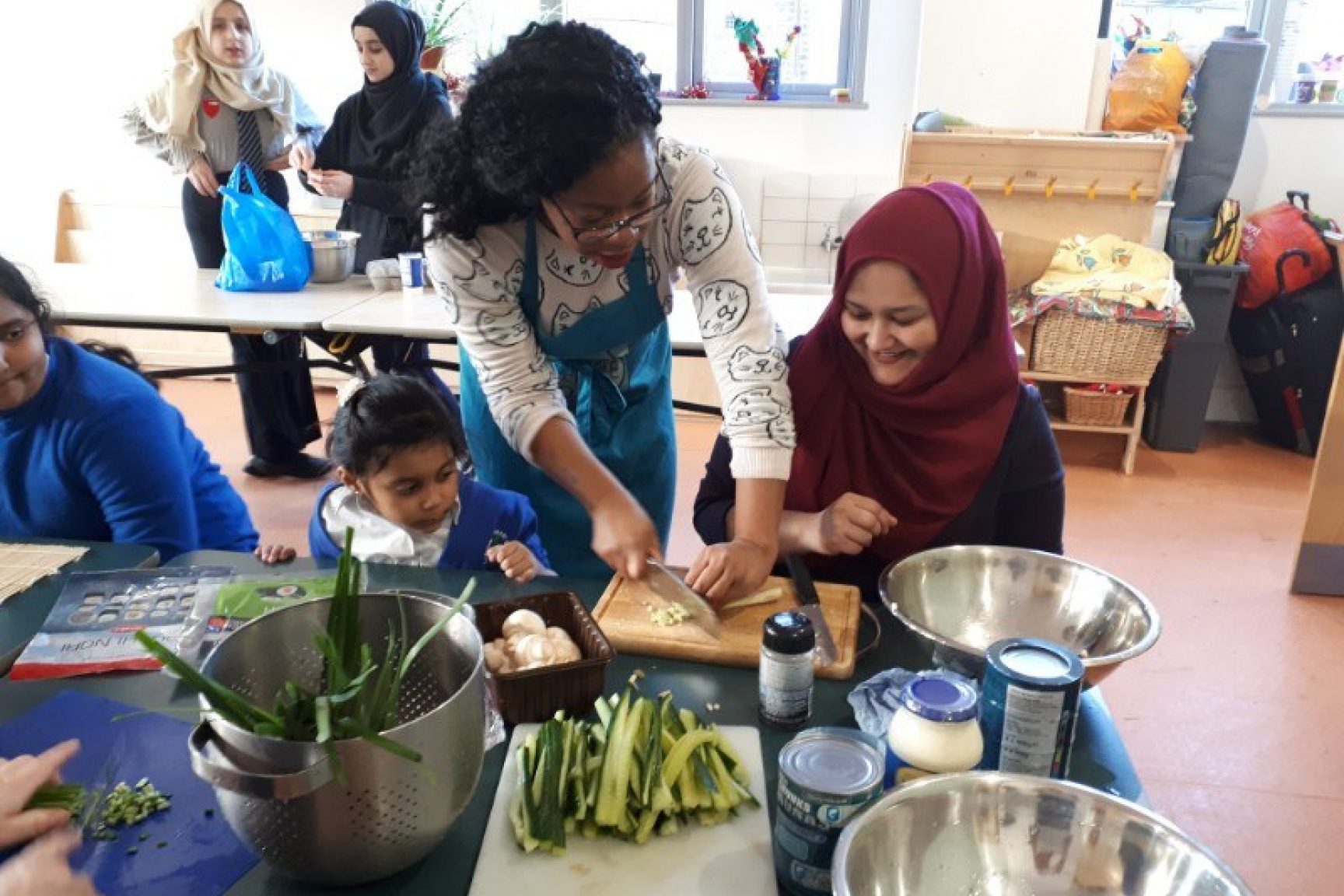 Learning how to prepare food in a diverse educational environment