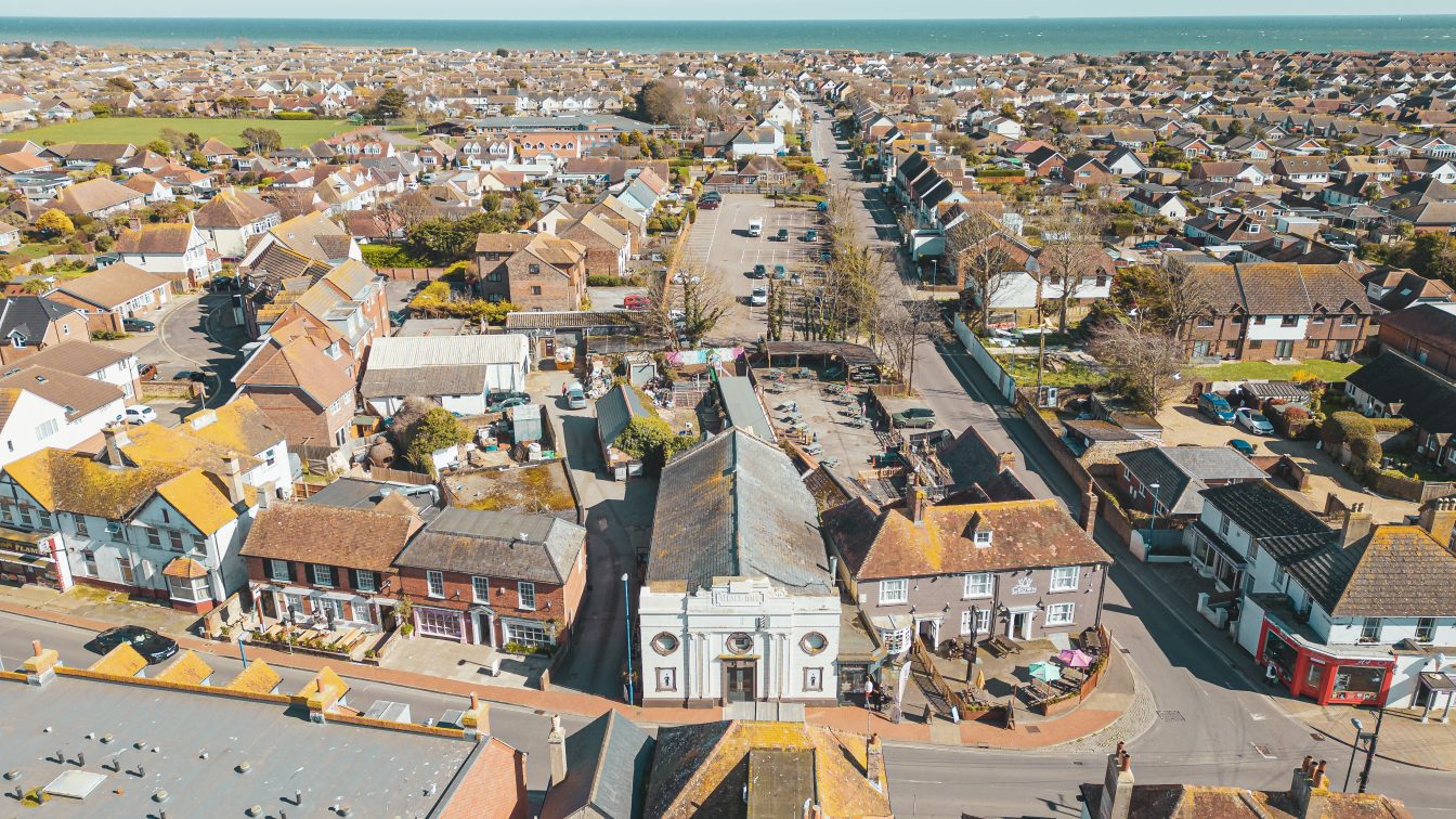 2023 Selsey Pavilion Aerial Shot Credit to Fred Howarth and tag Selsey Pavilion